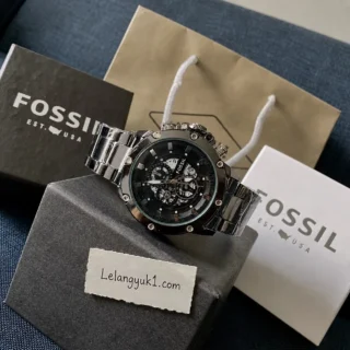 FOSSIL CHRONOGRAPH WATCH BLACK STEEL
