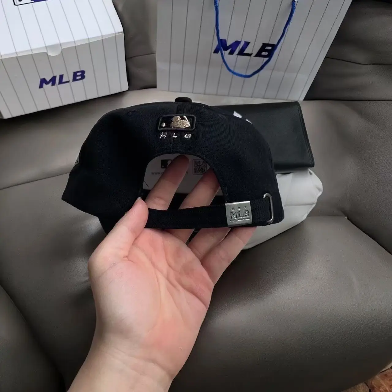 mlb LA dodgers cap black - Gambar 5